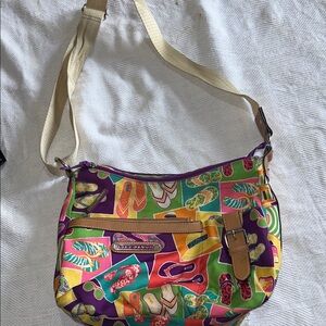 Lily Bloom Colorful Flip Flops Women's Shoulder Bag